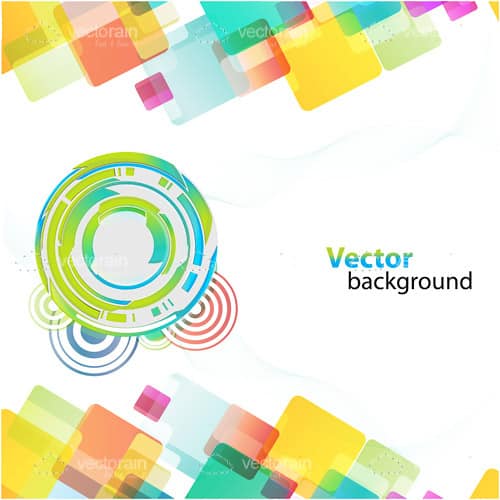 Colorful and Modern Geometric Background with Sample Text